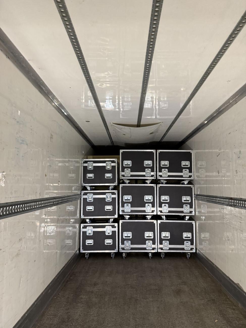 Flight-cased PA systems ready to ship