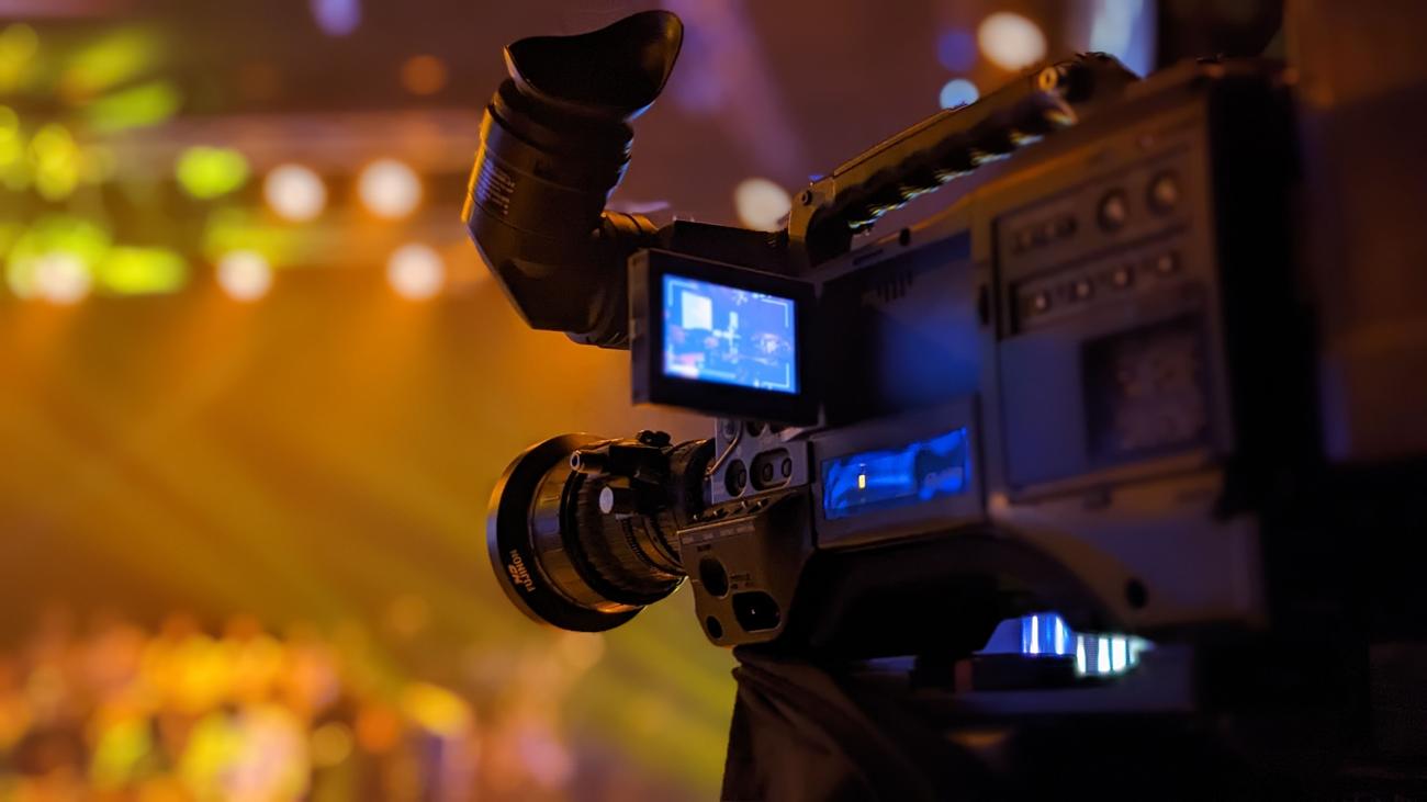 TV — broadcast camera on a shoot by NOVA LIVE